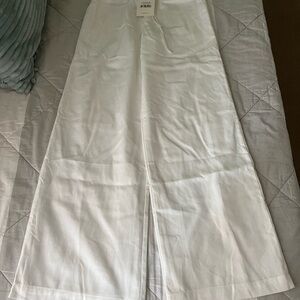 Peppermayo Fresh Face Linen Pants in White